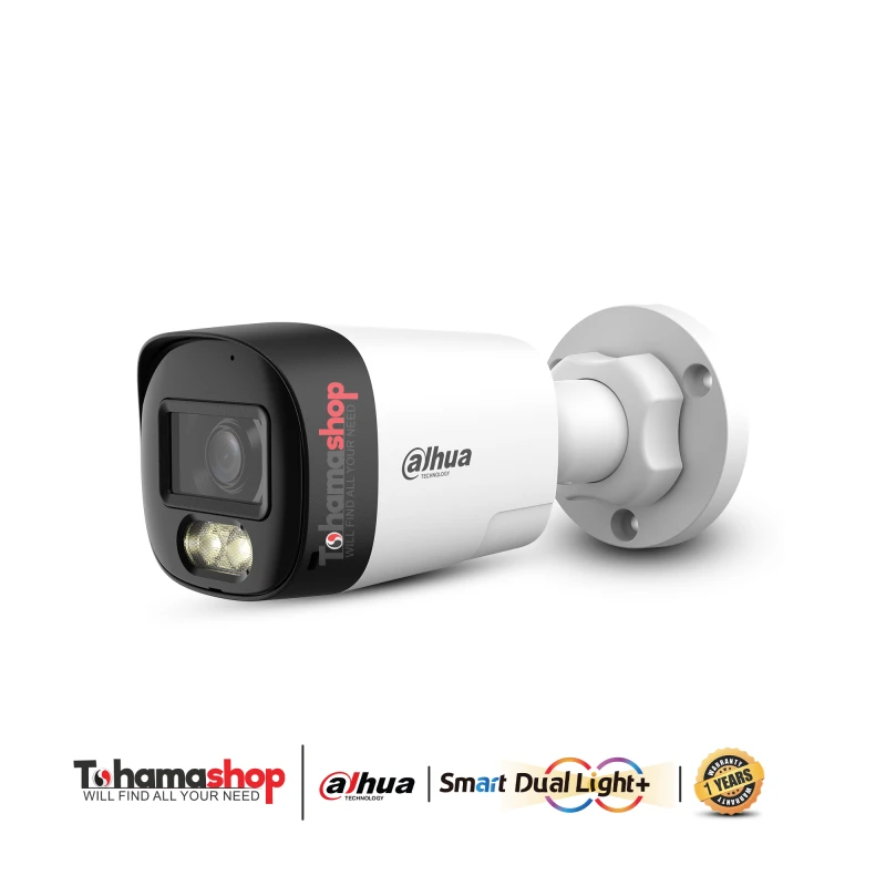 كاميرا خارجيه داهو ثابتة ذكية بدقة 5 ميجابكسل بإضاءة مزدوجة، وتقنية، وميزة التحدث ثنائي الاتجاه
