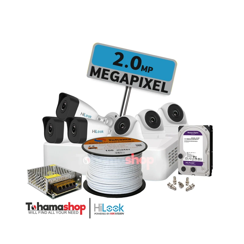 عرض 6 كاميرا مراقبة هاى لوك دقة 2 ميجا